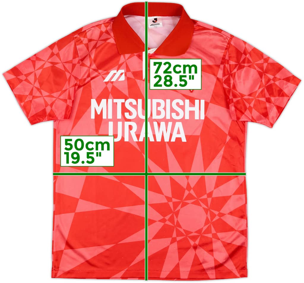 1993-94 Urawa Red Diamonds Home Shirt - 8/10 - (M/L)