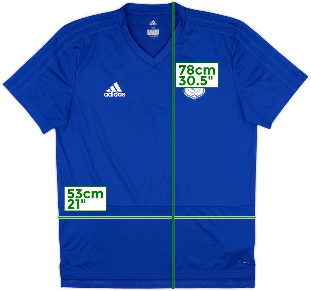 2018-19 Cardiff adidas Training Shirt - 9/10 - (M)