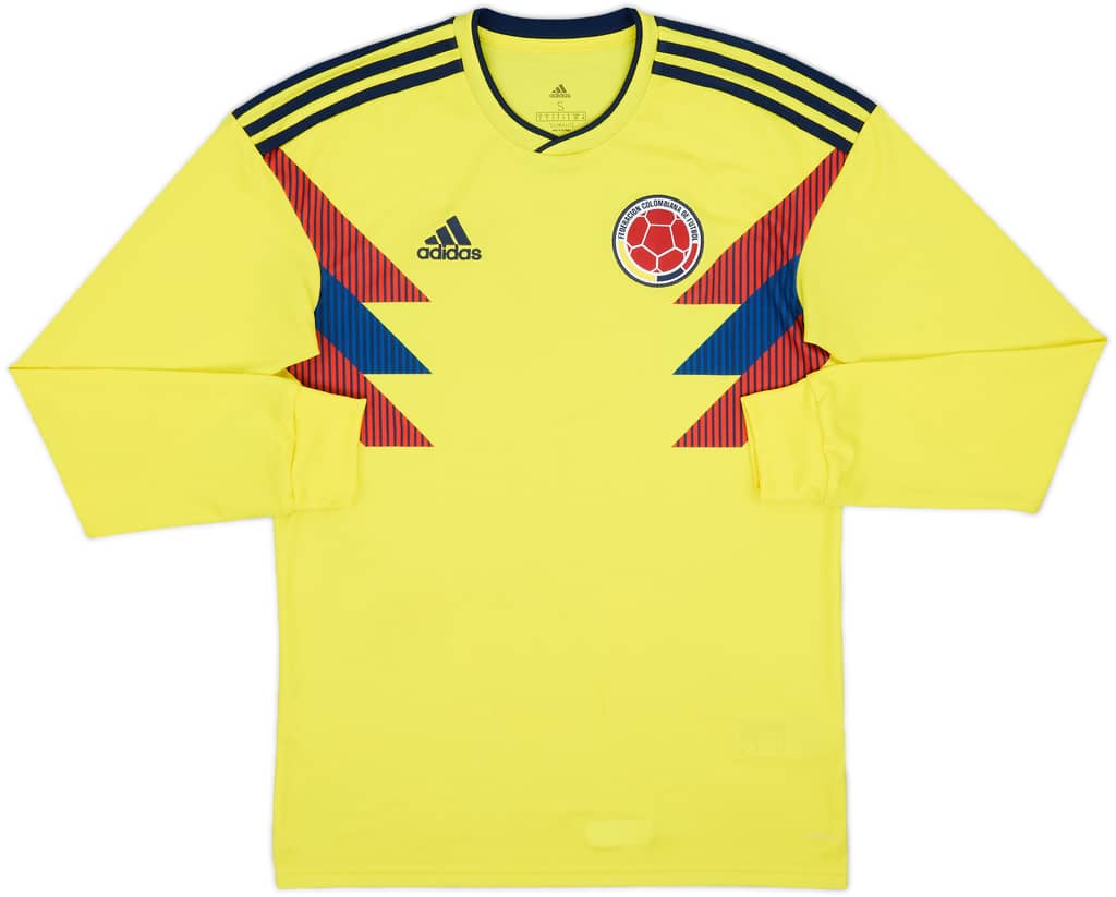 2018-19 Colombia Home L/S Shirt - 8/10 - (S)