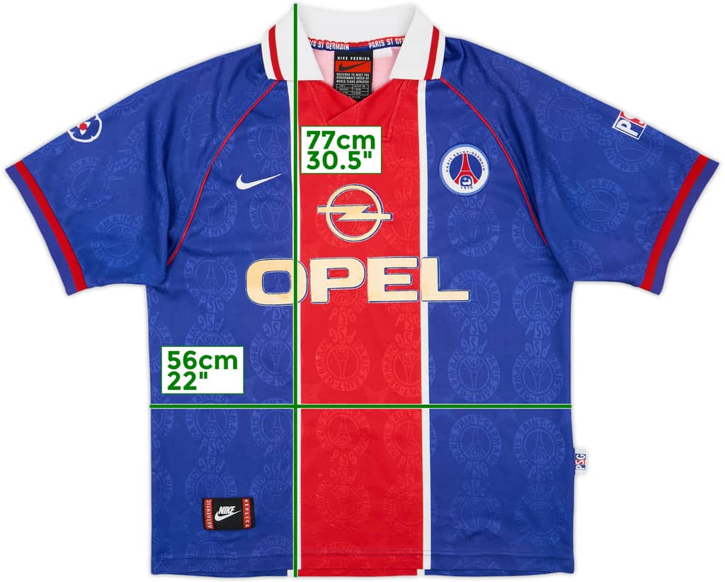 1996-97 Paris Saint-Germain Home Shirt - 6/10 - (L)