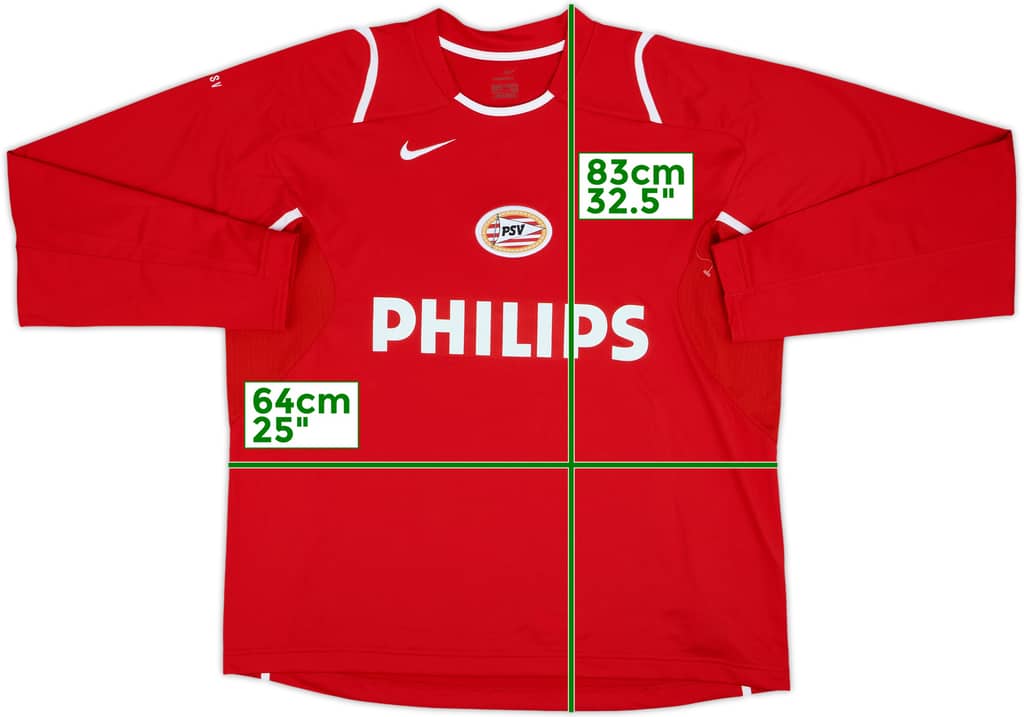 2006-07 PSV Nike Training L/S Shirt - 8/10 - (XXL)