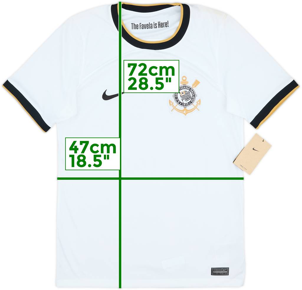 2022-23 Corinthians Home Shirt (S)