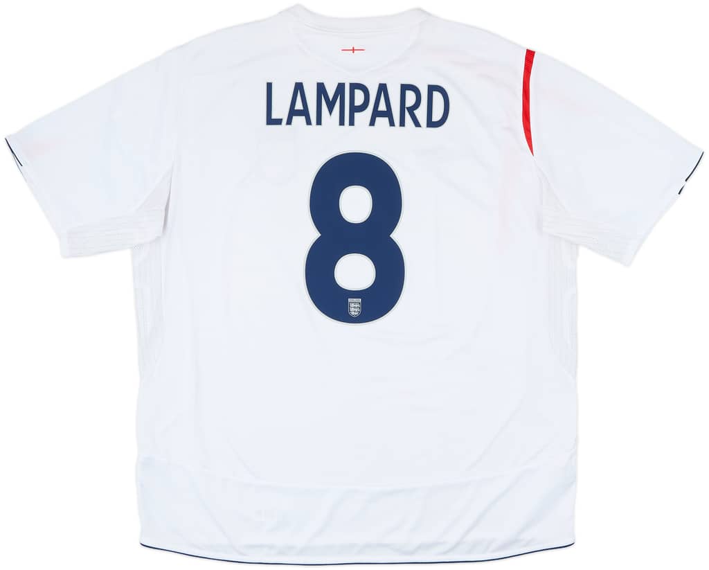 2005-07 England Home Shirt Lampard #8 - 7/10 - (3XL)