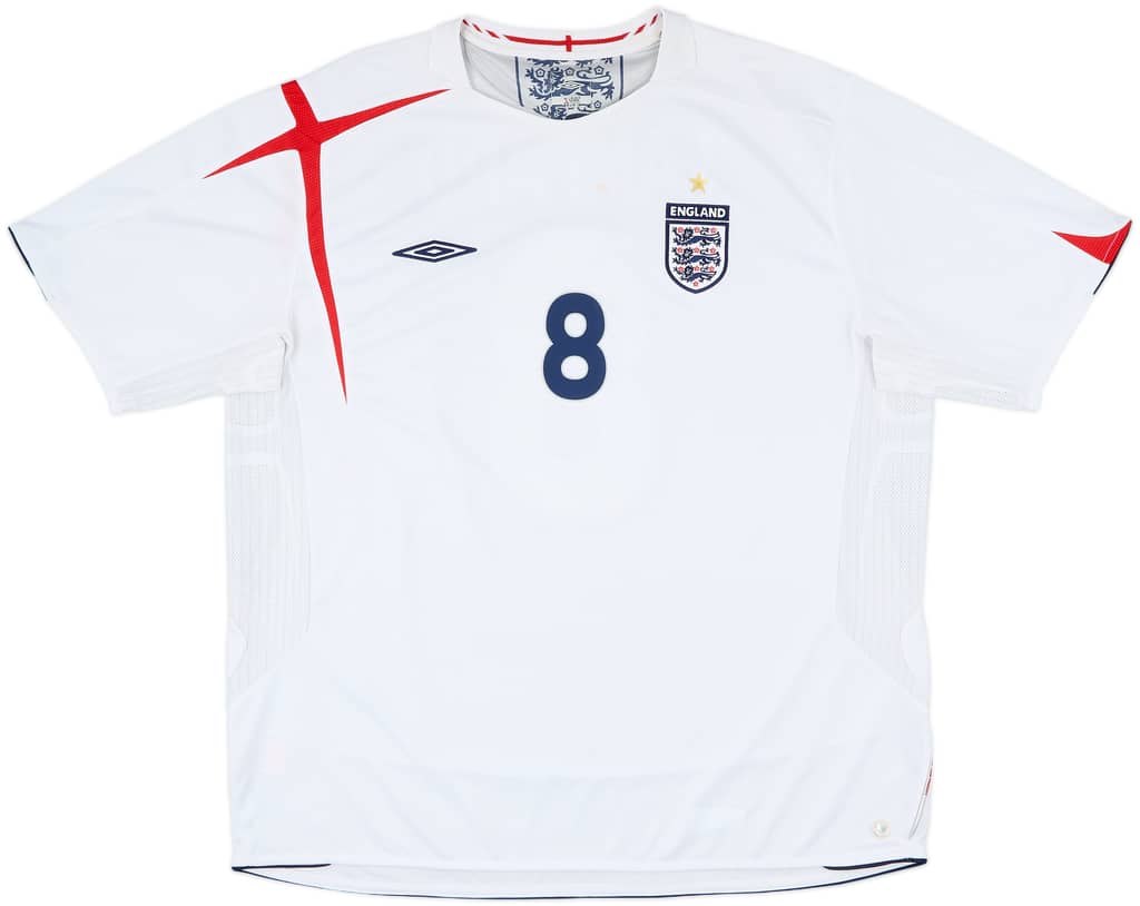2005-07 England Home Shirt Lampard #8 - 7/10 - (3XL)