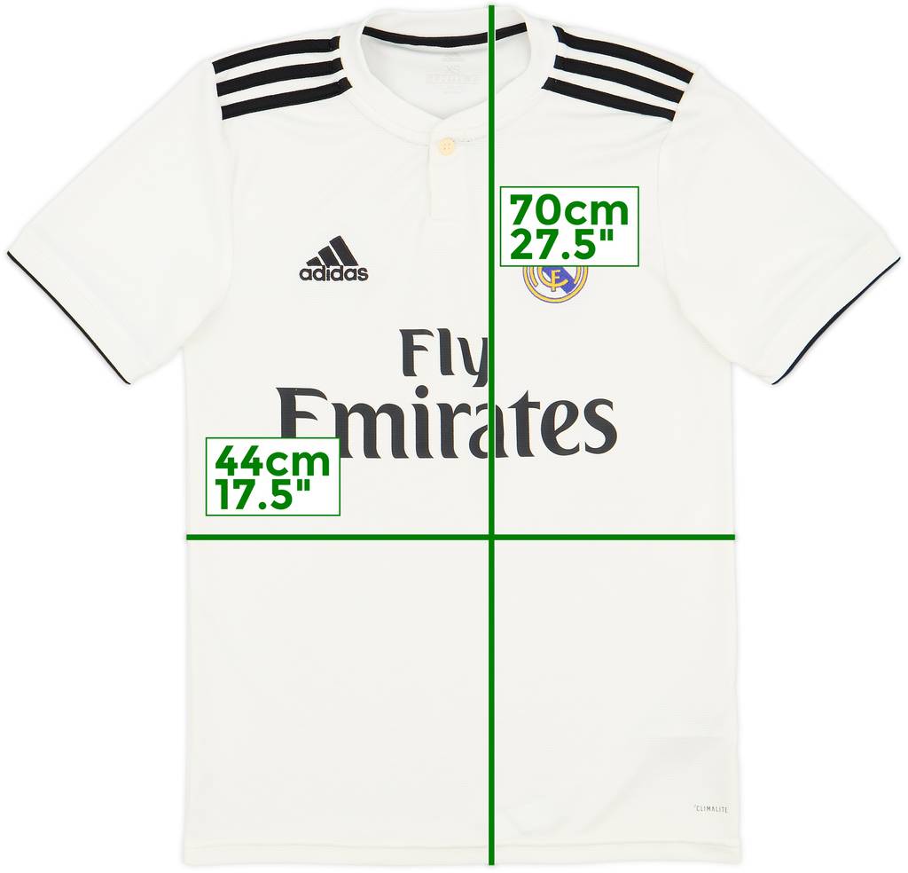 2018-19 Real Madrid Home Shirt - 9/10 - (XS)