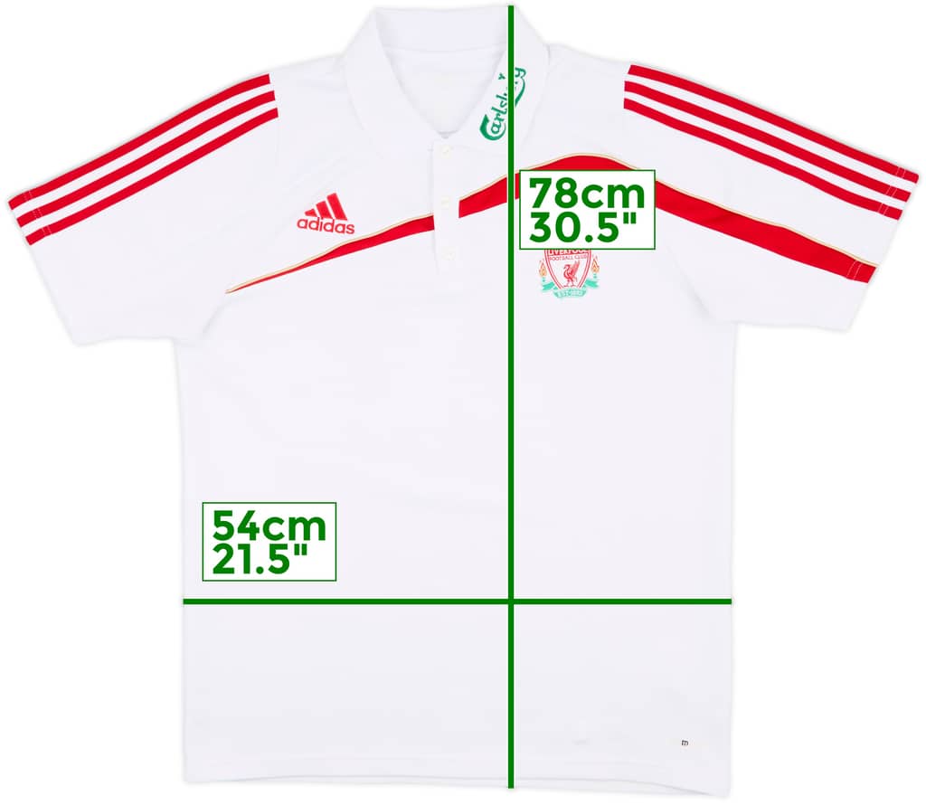 2009-10 Liverpool adidas Polo Shirt - 8/10 - (L)