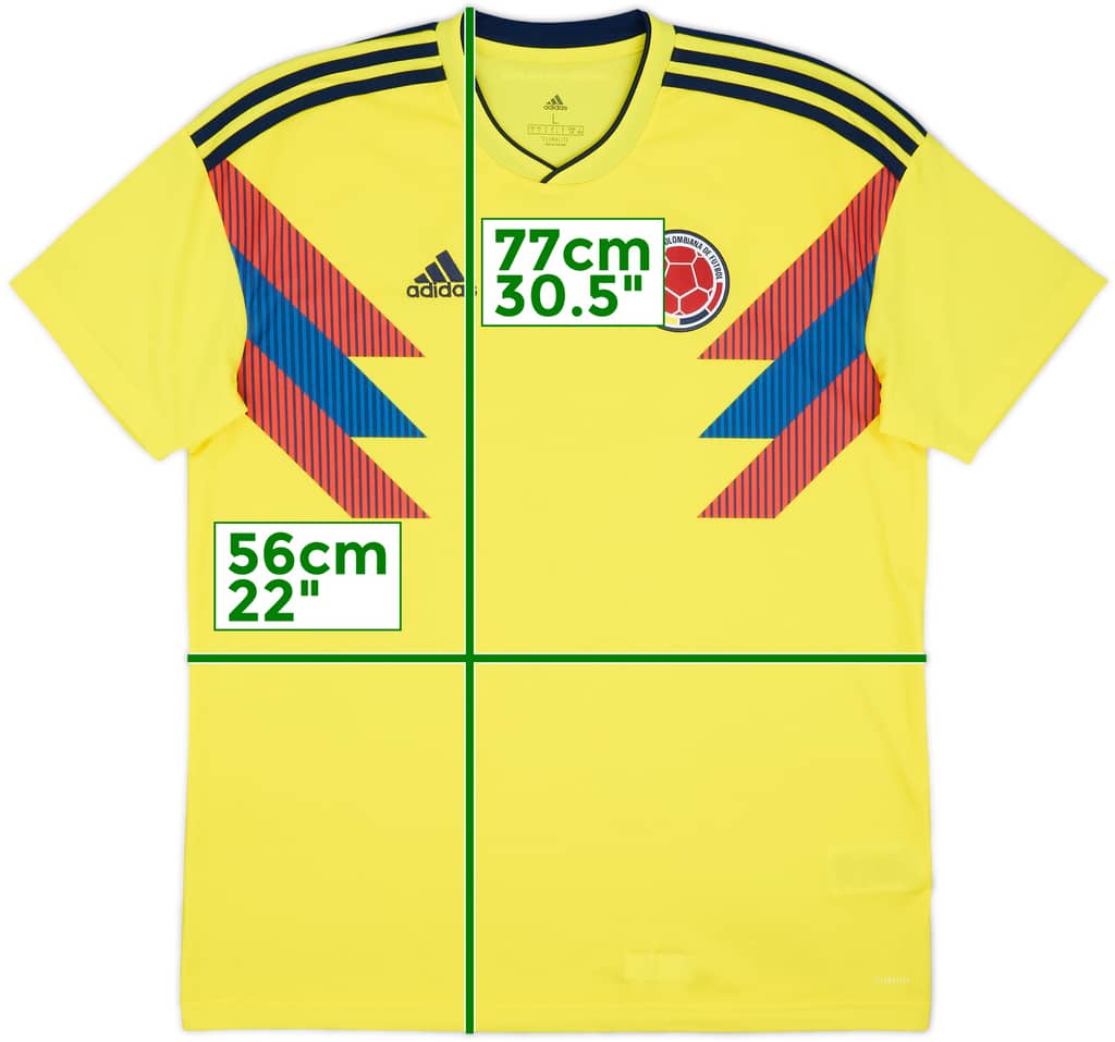 2018-19 Colombia Home Shirt - 9/10 - (L)