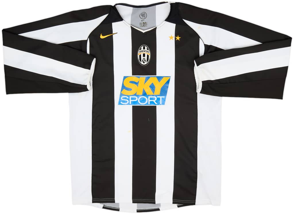 2004-05 Juventus Home L/S Shirt - 6/10 - (L)