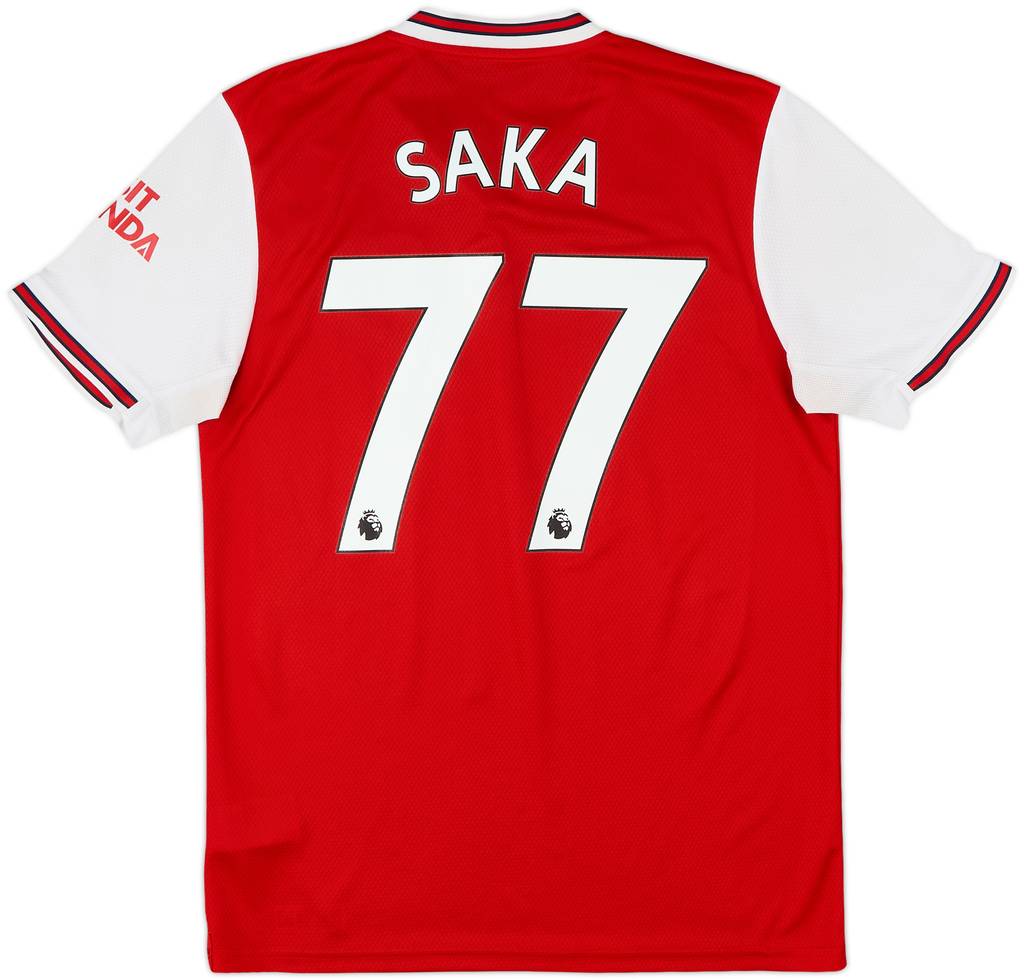 2019-20 Arsenal Home Shirt Saka #77 - 6/10 - (M)