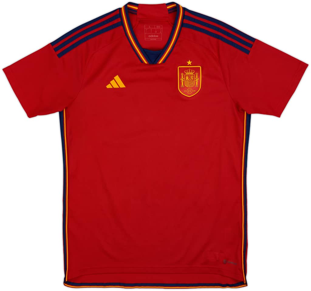 2022-23 Spain Home Shirt - 10/10 - (L)