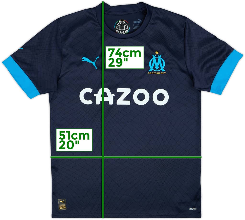 2022-23 Olympique Marseille Away Shirt - 10/10 - (M)