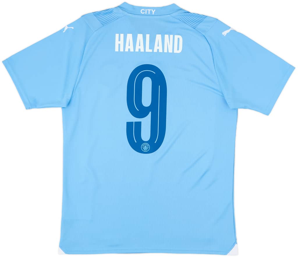 2023-24 Manchester City Home Shirt Haaland #9 - 10/10 - (M)