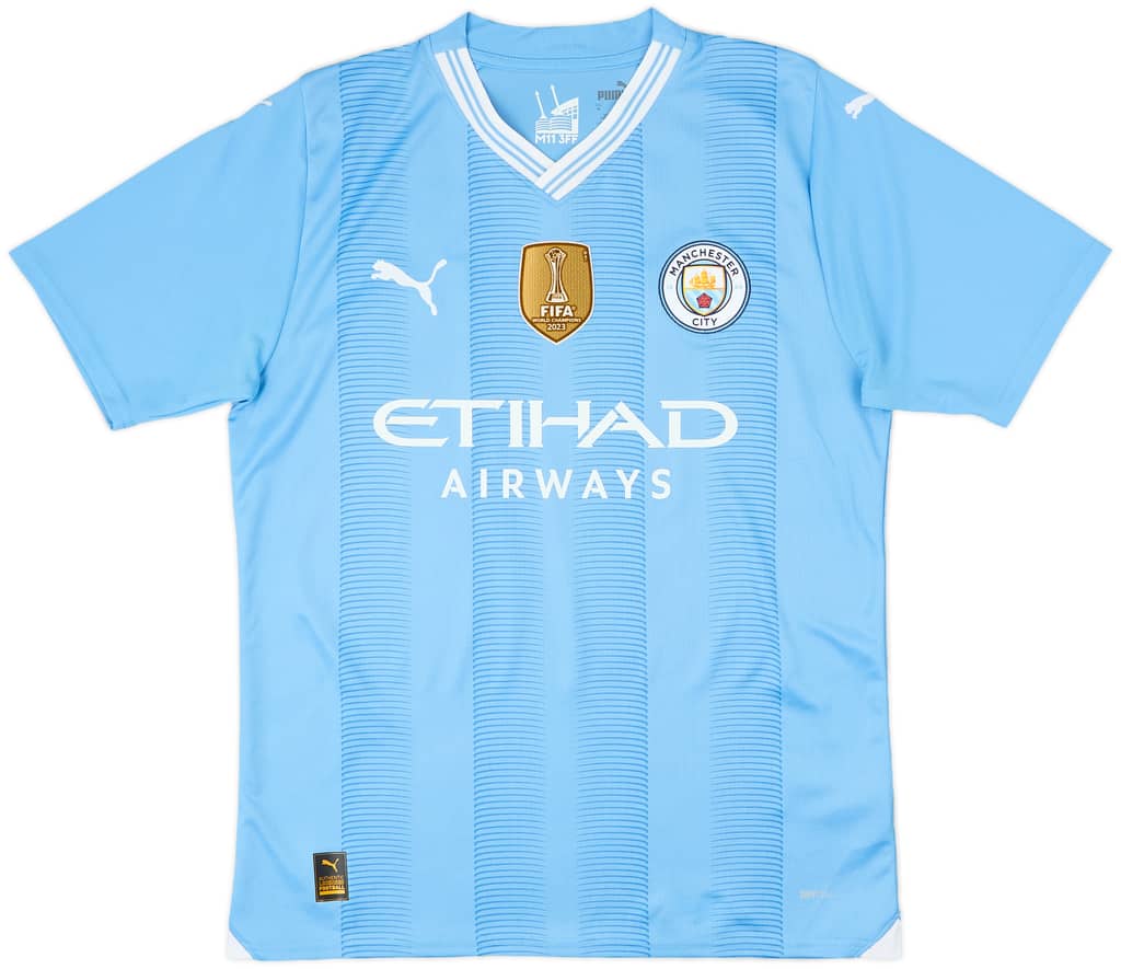 2023-24 Manchester City Home Shirt Haaland #9 - 10/10 - (M)