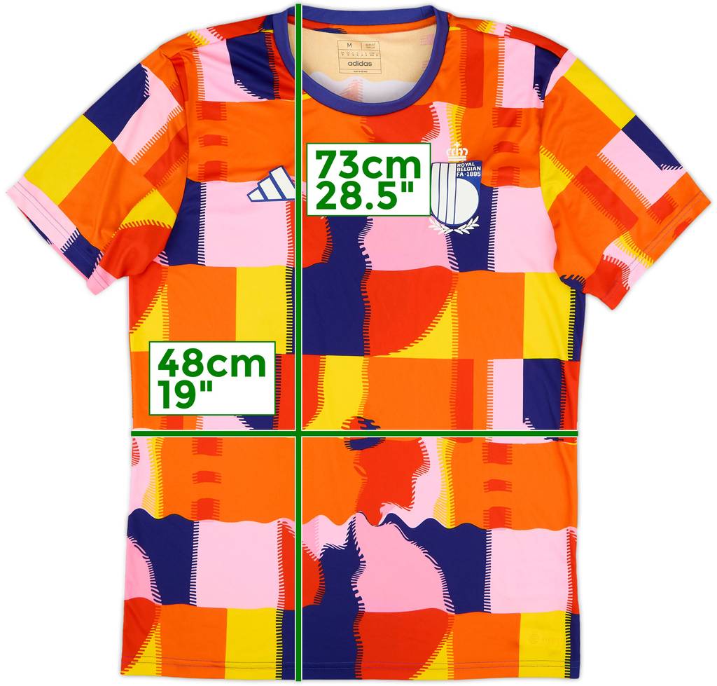 2022-24 Belgium adidas Pre-Match Training Shirt - 9/10 - (M)