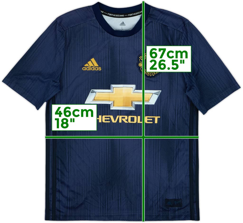 2018-19 Manchester United Third Shirt - 9/10 - (L.Boys)