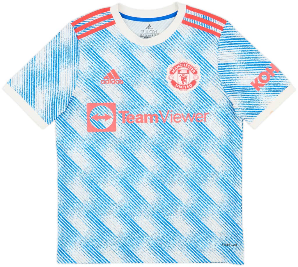 2021-22 Manchester United Away Shirt - 6/10 - (L.Boys)