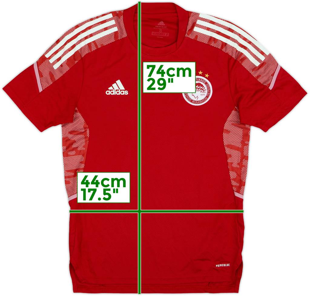 2021-22 Olympiacos adidas Training Shirt - 8/10 - (S)