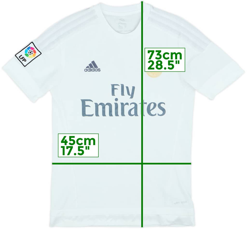 2015-16 Real Madrid Home Shirt - 3/10 - (S)