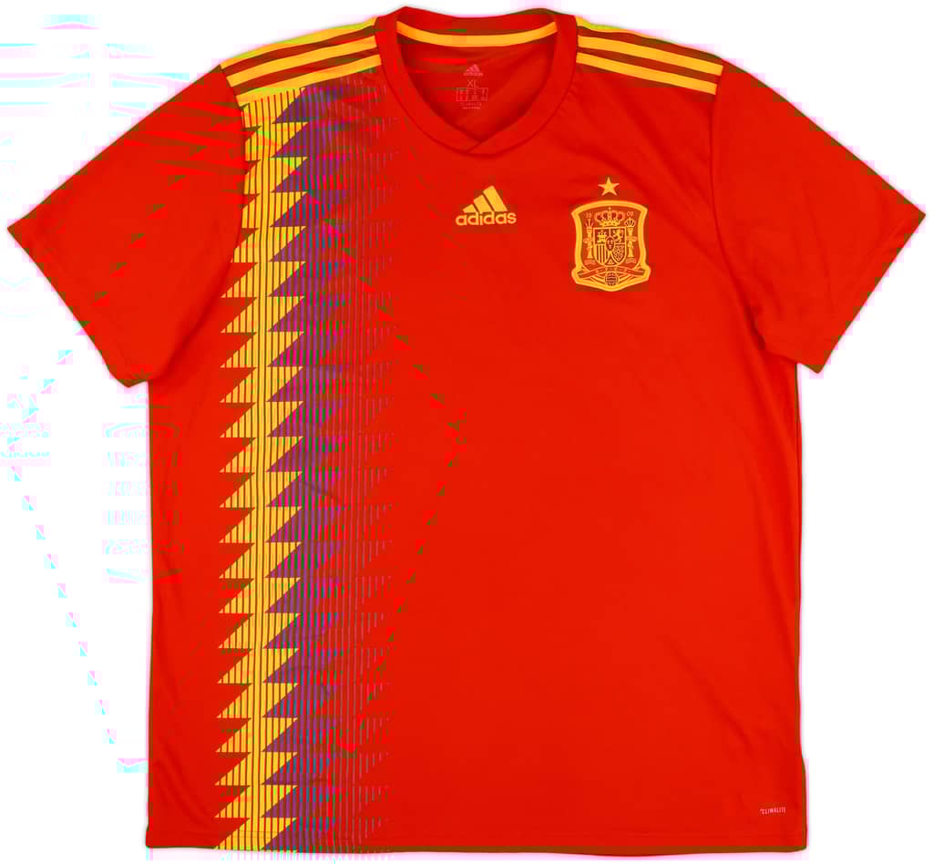 2018-19 Spain Home Shirt - 9/10 - (XL)