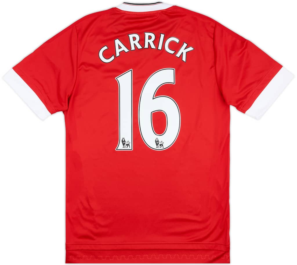 2015-16 Manchester United Home Shirt Carrick #16 - 8/10 - (S)