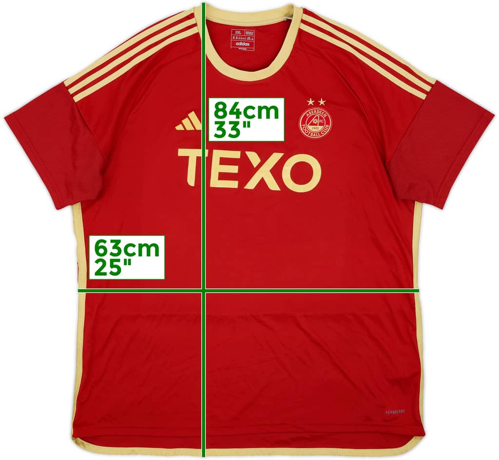 2023-24 Aberdeen Home Shirt - 8/10 - (XXL)