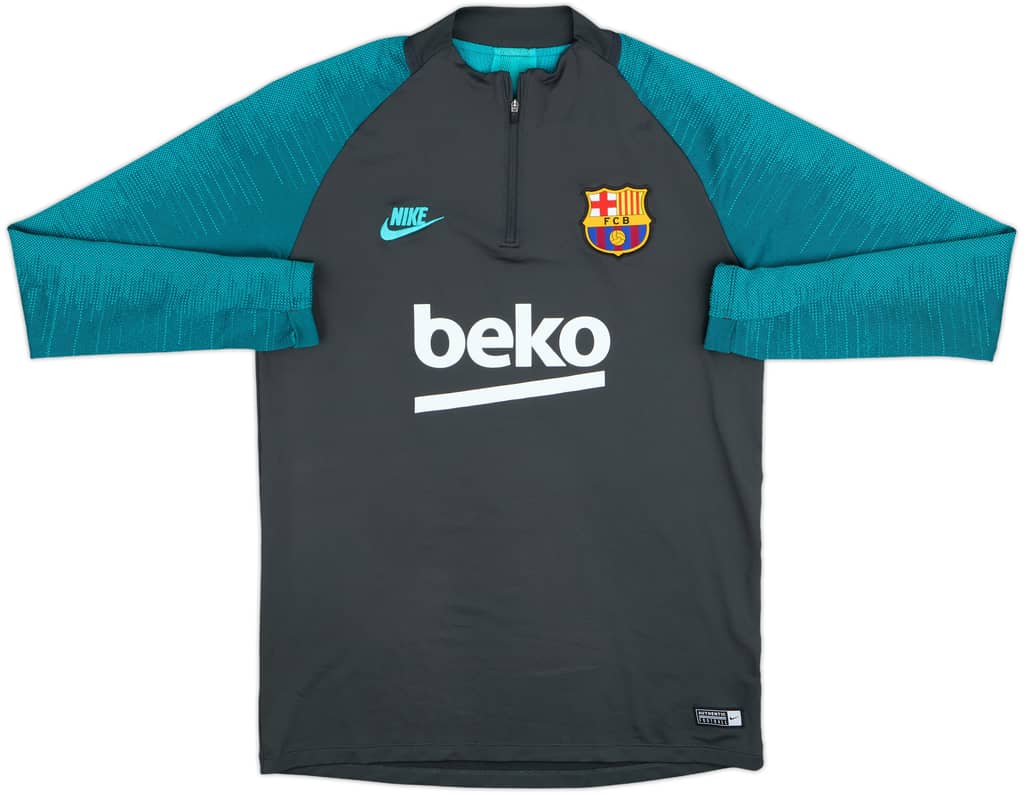 2019-20 Barcelona Nike 1/4 Zip Drill Top - 9/10 - (M)