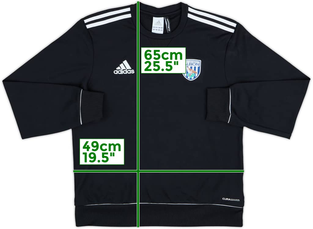 2011-12 West Brom adidas Sweat Top - 8/10 - (S)