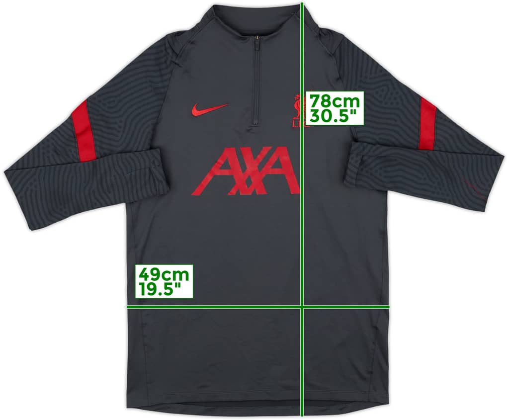 2020-21 Liverpool Nike 1/4 Zip Drill Top - 10/10 - (M)