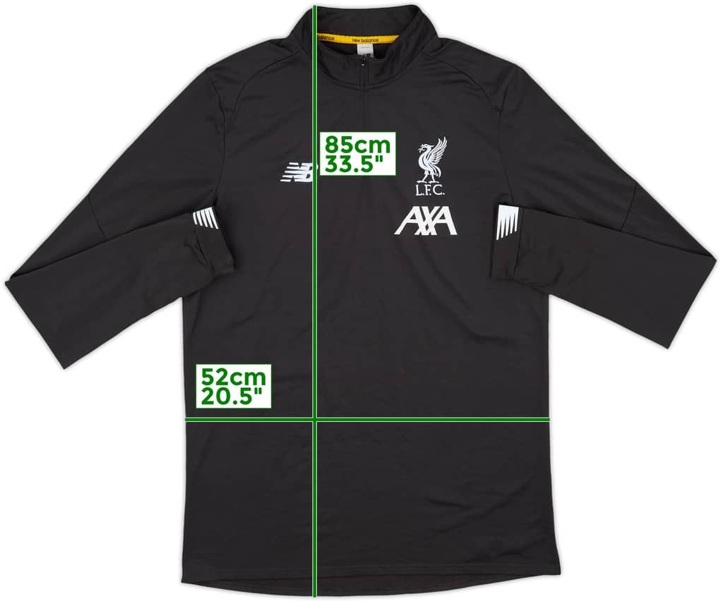 2019-20 Liverpool New Balance 1/4 Zip Drill Top - 10/10 - (XL)