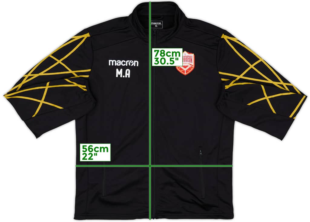 2019-20 Bahrain Staff Issue Macron Track Jacket 'M.A' - 9/10 - (XL)