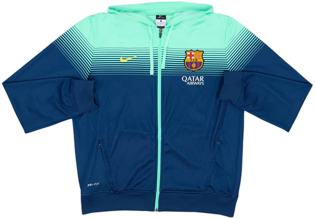 2013-14 Barcelona Nike Hooded Track Jacket - 9/10 - (L)