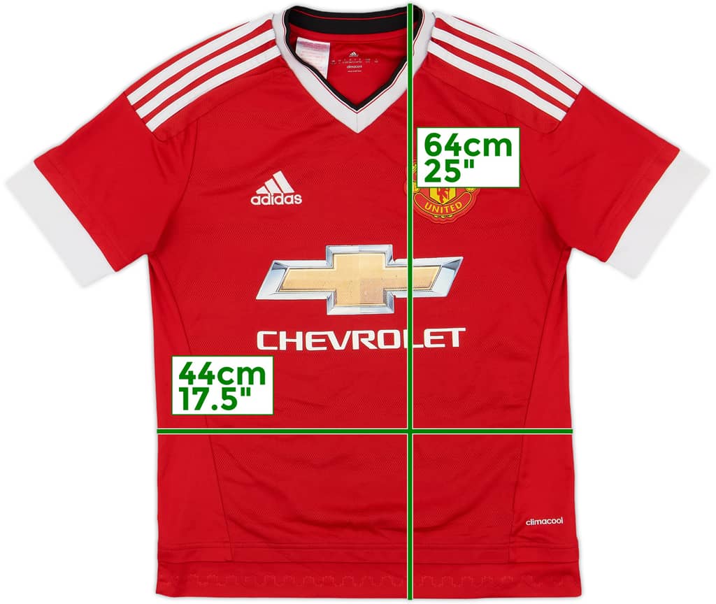 2015-16 Manchester United Home Shirt - 5/10 - (L.Boys)