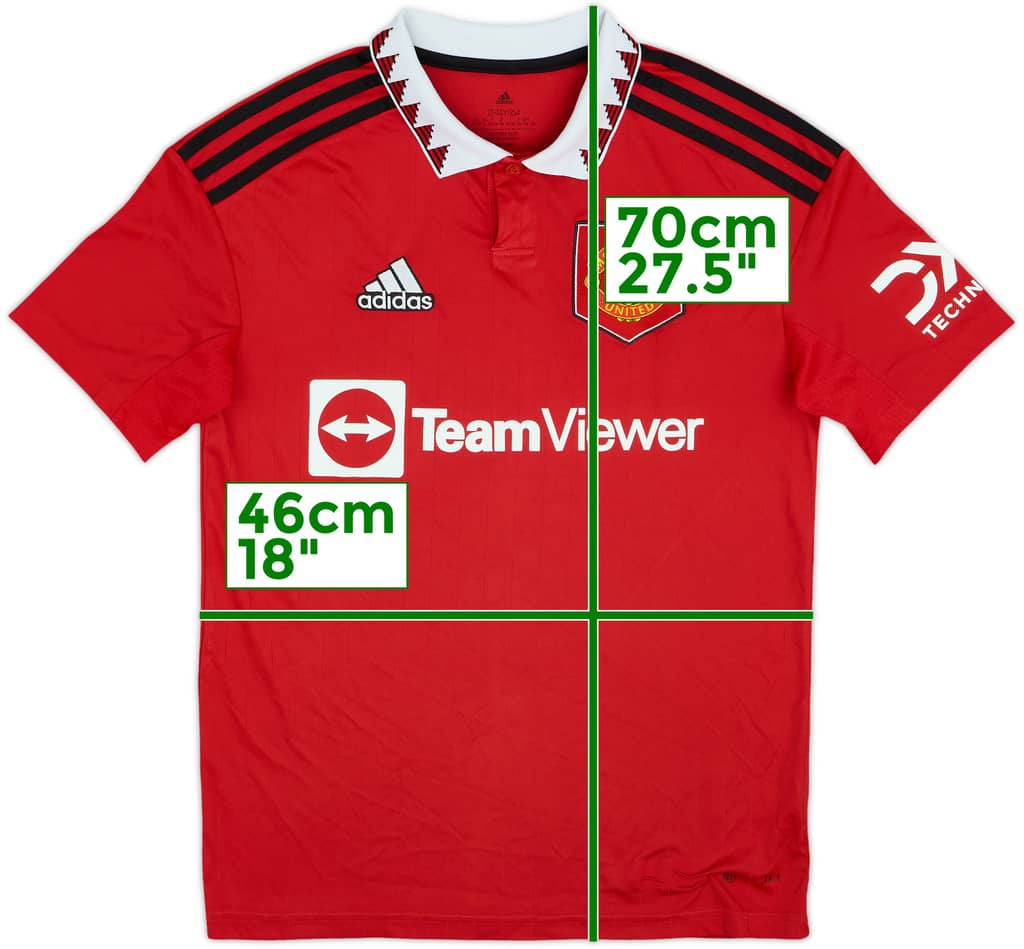 2022-23 Manchester United Home Shirt - 9/10 - (L.Boys)