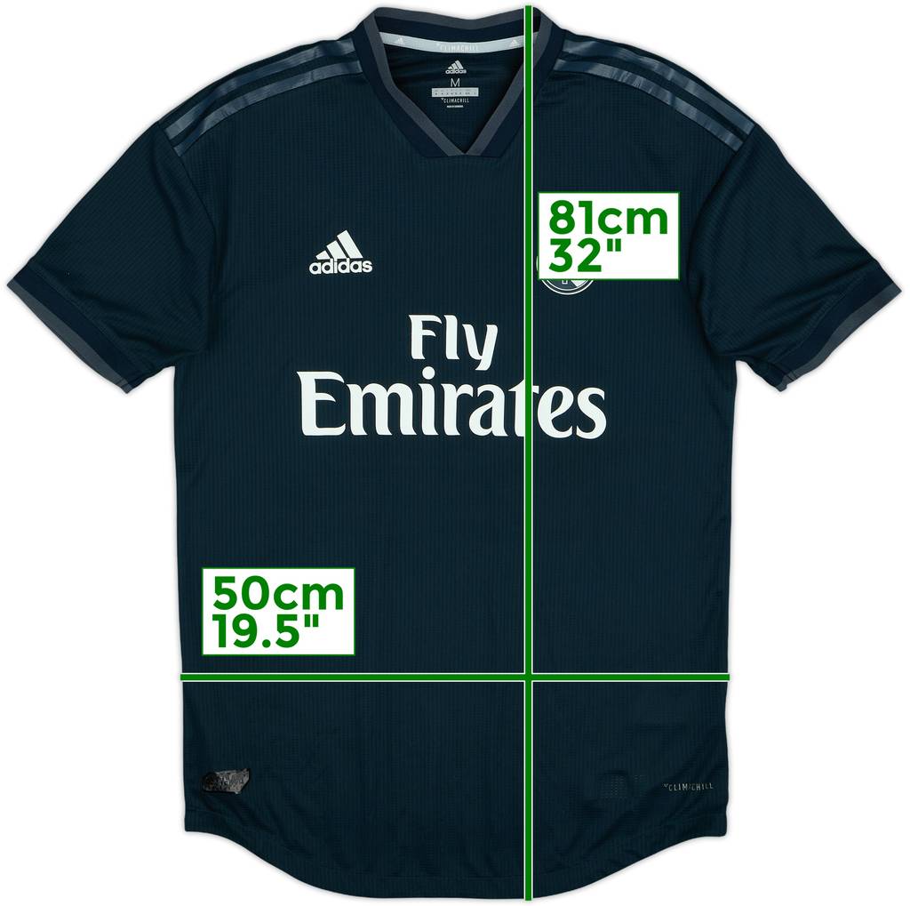 2018-19 Real Madrid Authentic Away Shirt - 10/10 - (M)