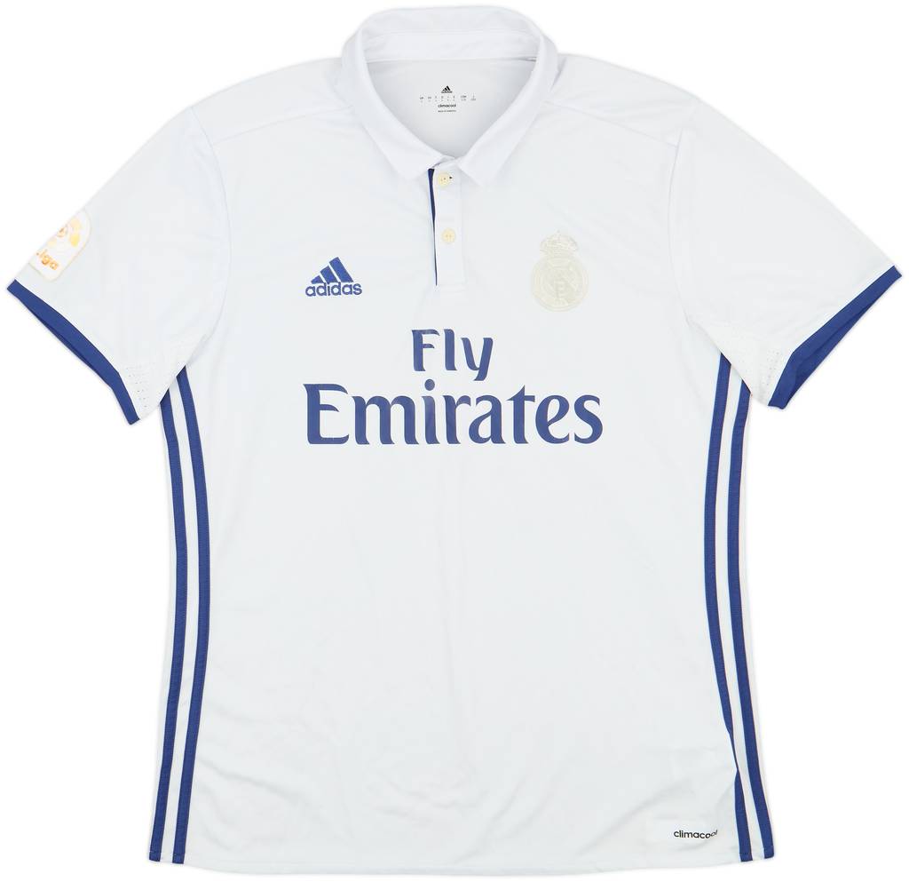 2016-17 Real Madrid Home Shirt - 4/10 - (L)