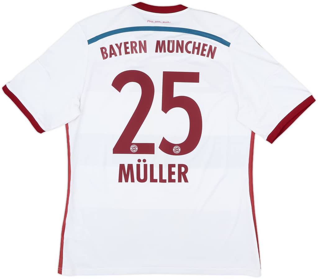 2014-15 Bayern Munich Away Shirt Muller #25 - 8/10 - (L)