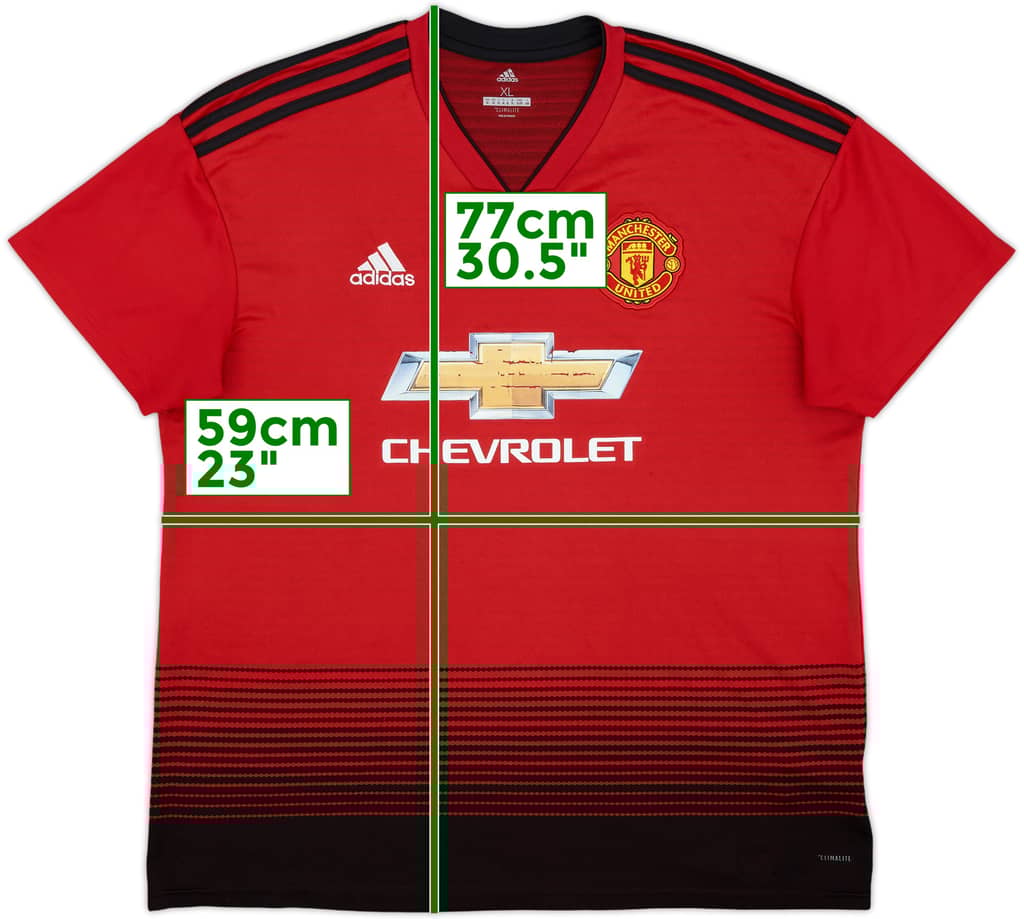 2018-19 Manchester United Home Shirt - 5/10 - (XL)