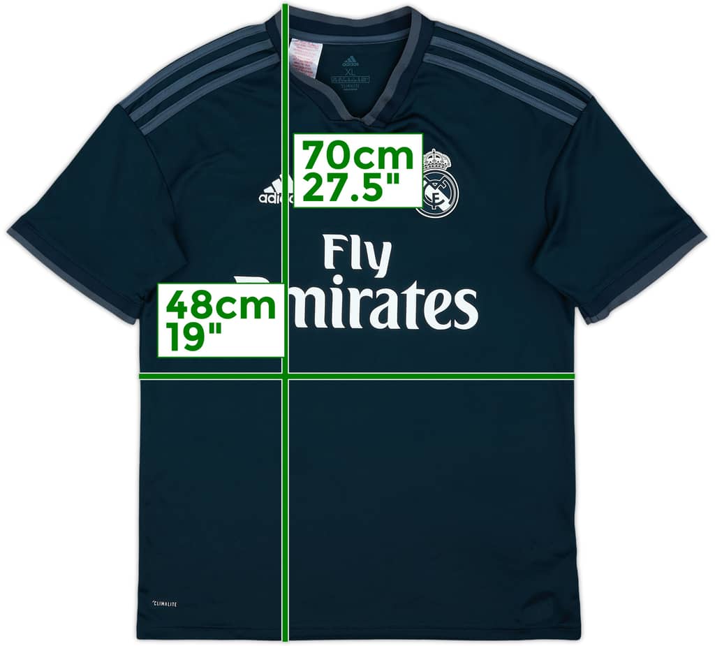 2018-19 Real Madrid Away Shirt - 8/10 - (XL.Boys)