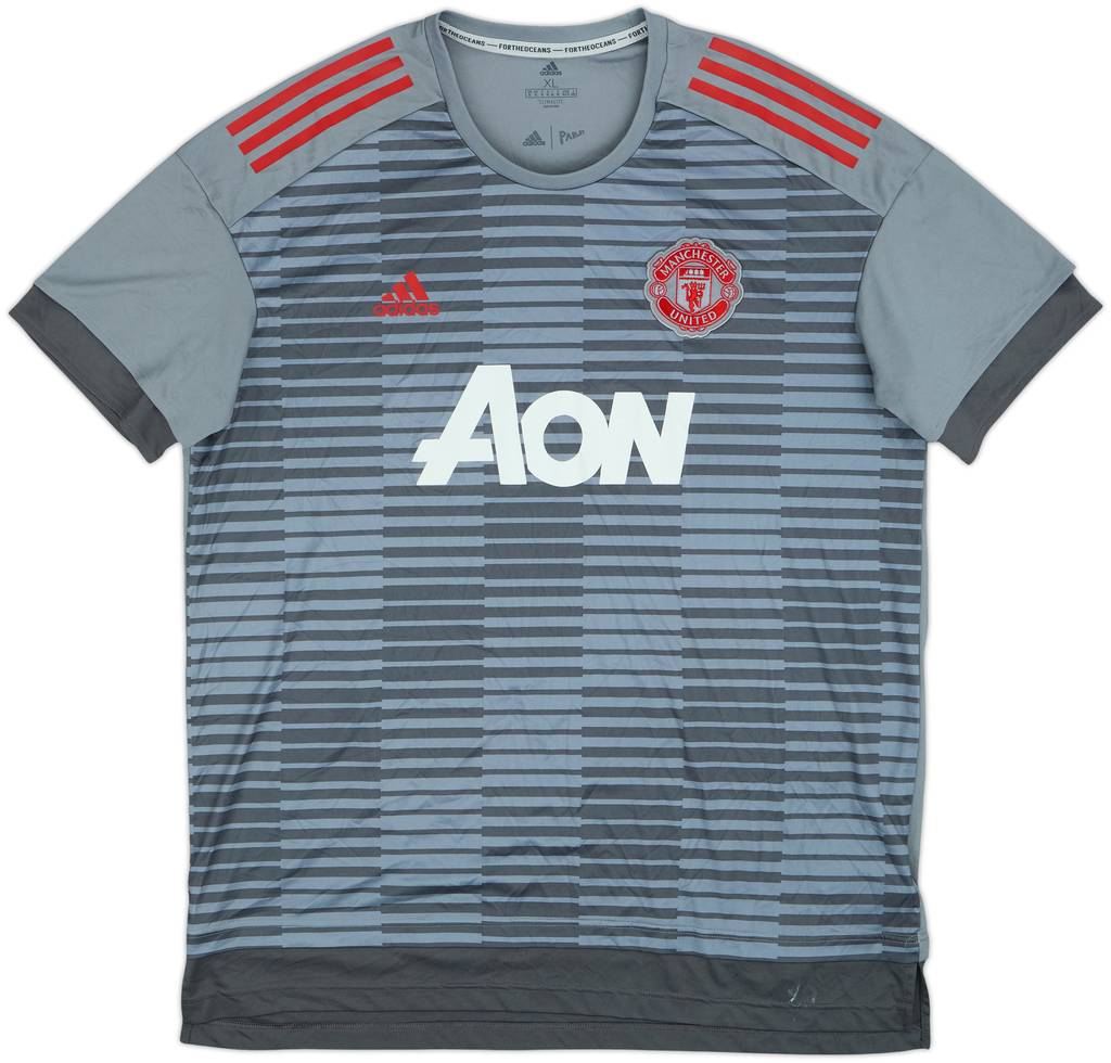 2017-18 Manchester United adidas Training Shirt - 8/10 - (XL)