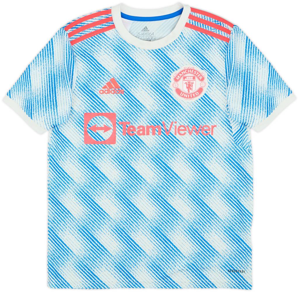 2021-22 Manchester United Away Shirt - 9/10 - (L.Boys)
