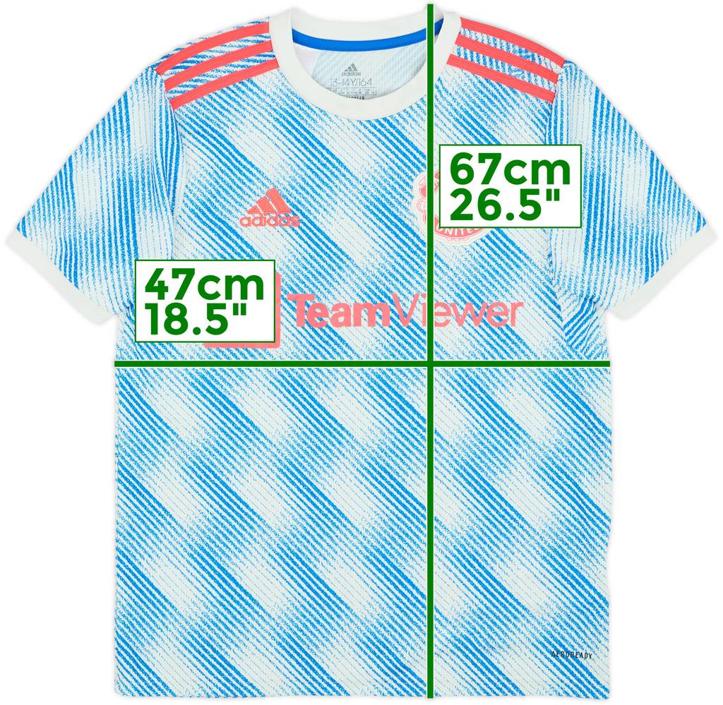 2021-22 Manchester United Away Shirt - 9/10 - (L.Boys)