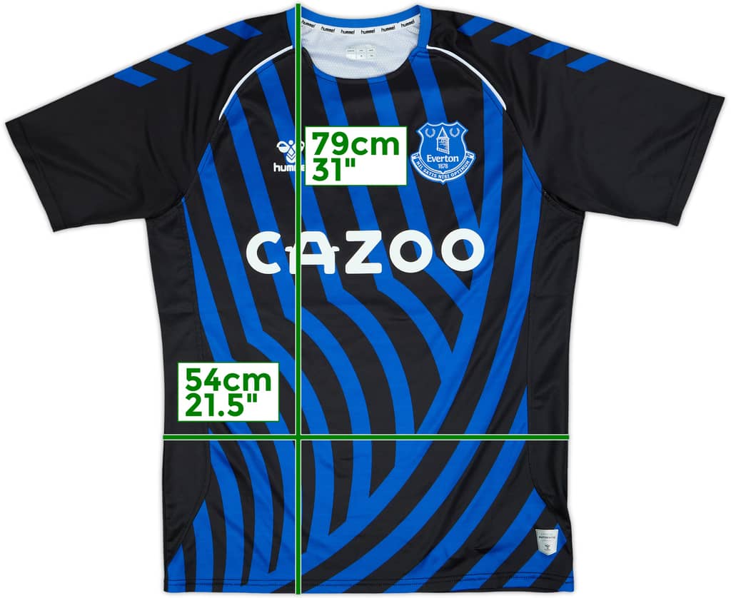 2021-22 Everton Hummel Training Shirt - 9/10 - (L)