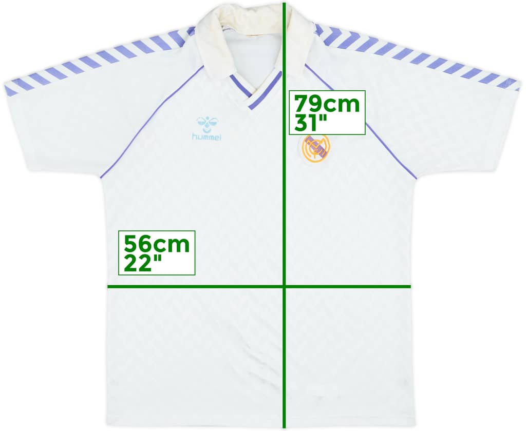 1986-88 Real Madrid Home Shirt - 6/10 - (M)