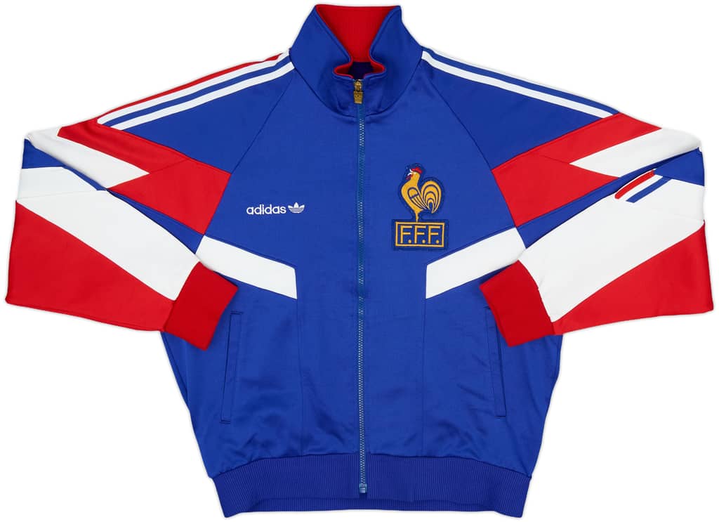 1990-92 France adidas Track Jacket - 8/10 - (XL.Boys)