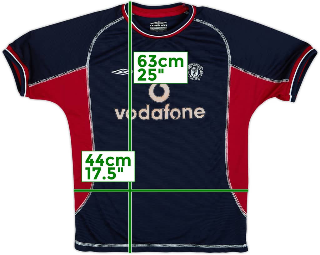 2000-01 Manchester United Third Shirt - 6/10 - (M.Boys)