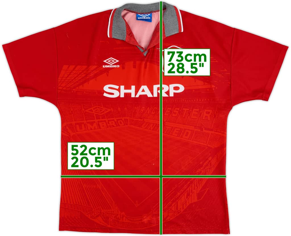 1994-96 Manchester United Camiseta Local - 5/10 - (L)