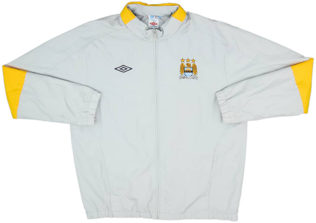 2010-11 Manchester City Umbro Hooded Rain Jacket - 8/10 - (XL)