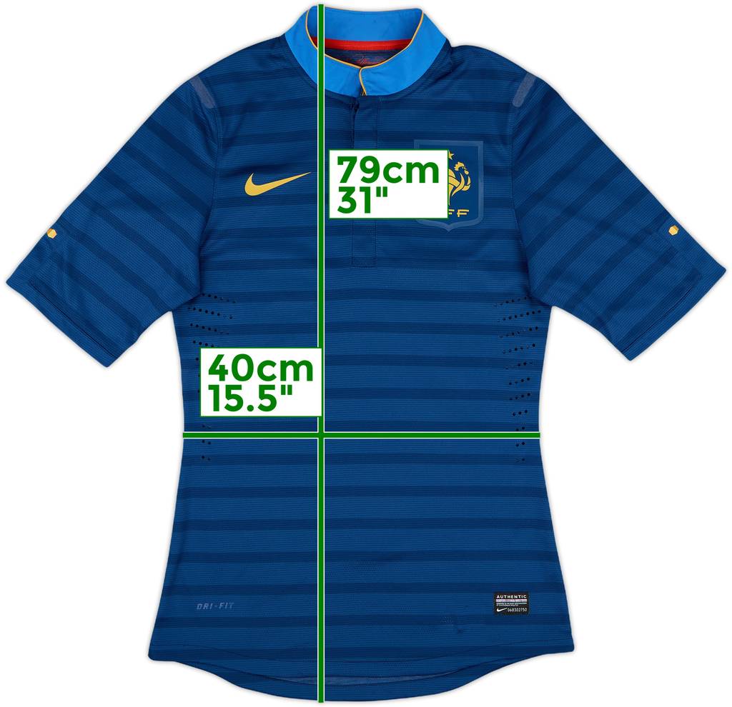 2012-13 France Authentic Home Shirt - 7/10 - (S)