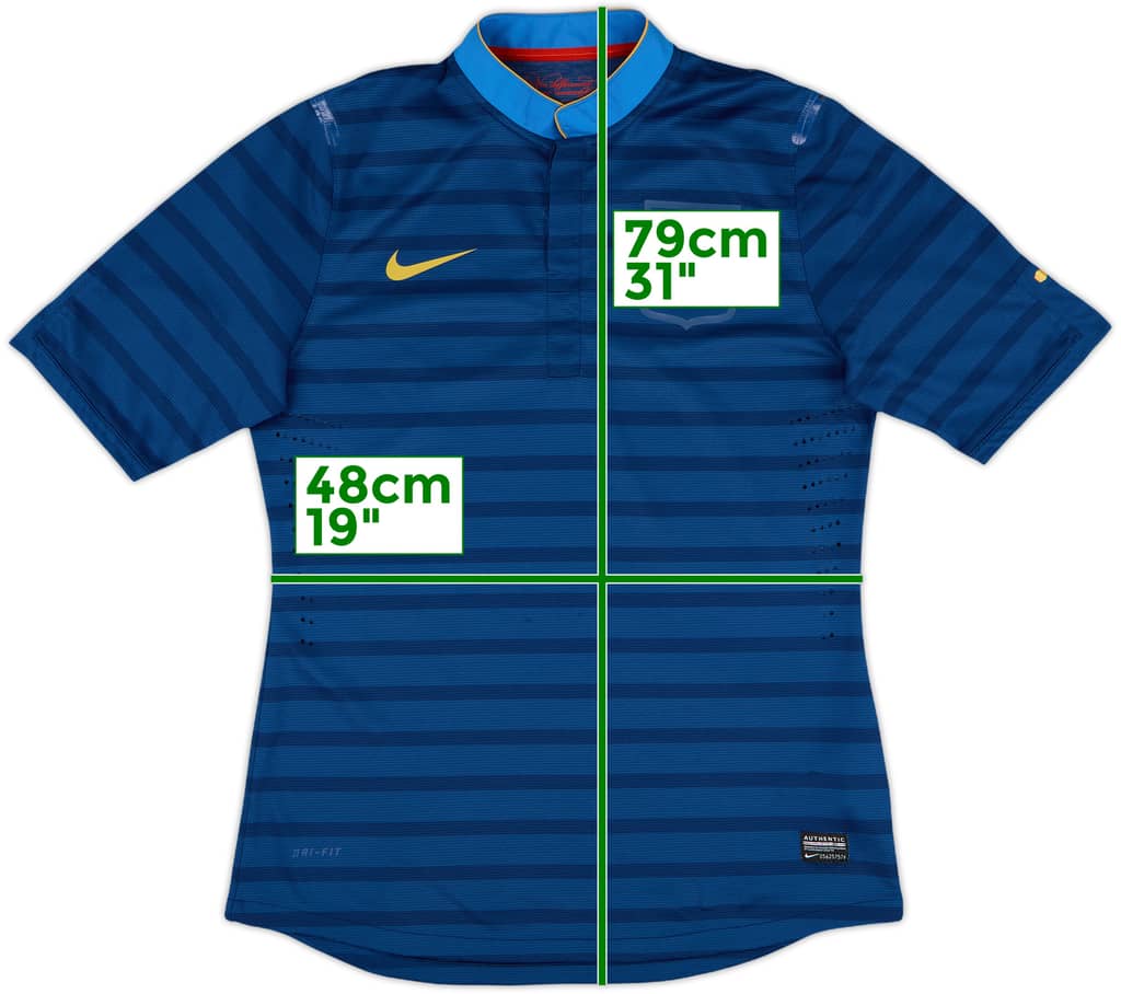 2012-13 France Authentic Home Shirt - 8/10 - (L)