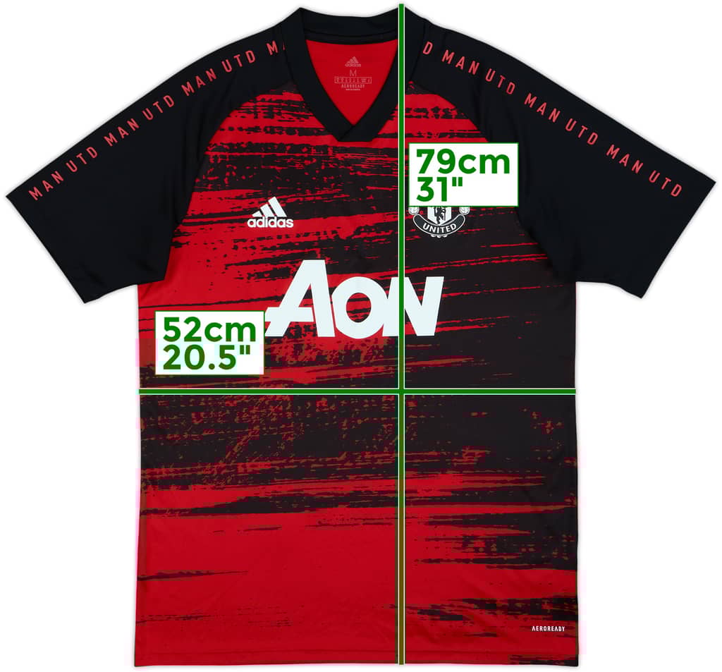 2020-21 Manchester United adidas Training Shirt - 9/10 - (M)